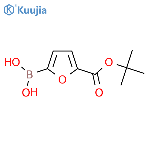(5-(Tert-Butoxycarbonyl)furan-2-yl)boronic acid structure