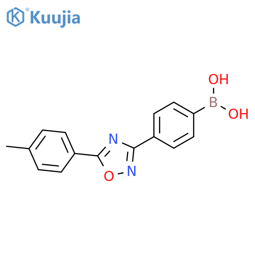 {4-[5-(4-Methylphenyl)-1,2,4-oxadiazol-3-yl]phenyl}boronic acid structure