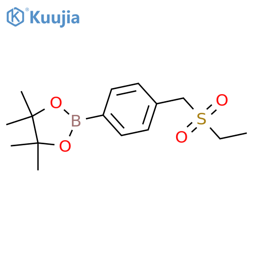 4-[(Ethanesulfonyl)methyl]phenylboronic acid pinacol ester structure