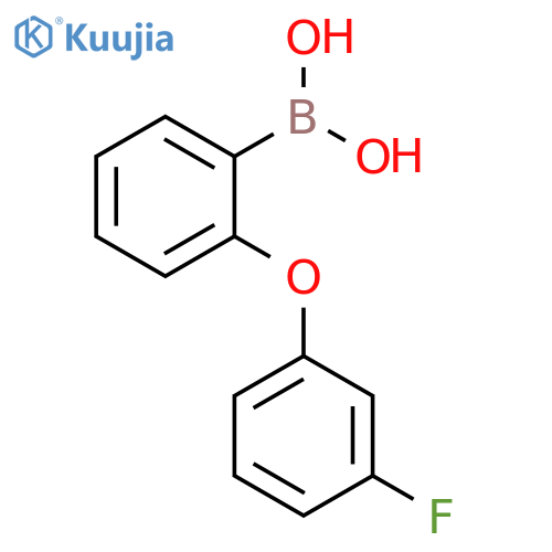 2-(3-Fluorophenoxy)phenylboronic acid structure