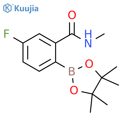 5-Fluoro-n-methyl-2-(tetramethyl-1,3,2-dioxaborolan-2-yl)benzamide structure
