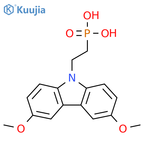 2-(3,6-Dimethoxycarbazol-9-yl)ethylphosphonic acid structure