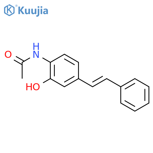 (E)-N-(2-hydroxy-4-styrylphenyl)acetamide structure