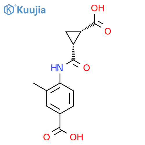4-[[[(1R,2S)-2-Carboxycyclopropyl]carbonyl]amino]-3-methylbenzoic acid structure