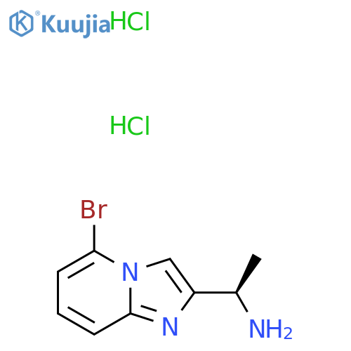 (1R)-1-(5-Bromoimidazo[1,2-a]pyridin-2-yl)ethanamine;dihydrochloride structure