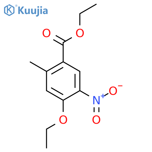 Ethyl 4-ethoxy-2-methyl-5-nitrobenzoate structure