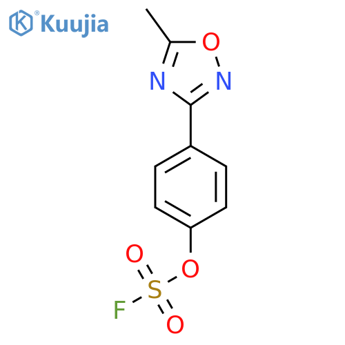 4-(5-Methyl-1,2,4-oxadiazol-3-yl)phenyl fluoranesulfonate structure