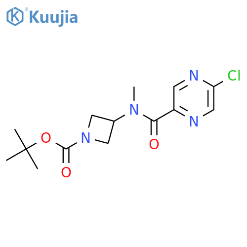 Tert-butyl 3-[(5-chloropyrazine-2-carbonyl)-methylamino]azetidine-1-carboxylate structure