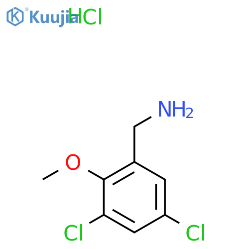 (3,5-Dichloro-2-methoxyphenyl)methanamine;hydrochloride structure