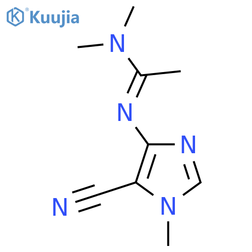 N'-(5-Cyano-1-methylimidazol-4-yl)-N,N-dimethylethanimidamide structure