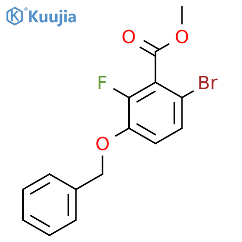 Methyl 3-(benzyloxy)-6-bromo-2-fluorobenzoate structure