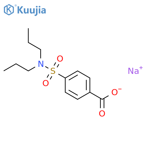 4-[(Dipropylamino)sulfonyl]benzoic acid sodium salt structure