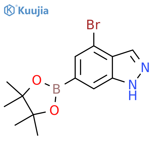 4-Bromo-1H-indazole-6-boronic acid pinacol ester structure