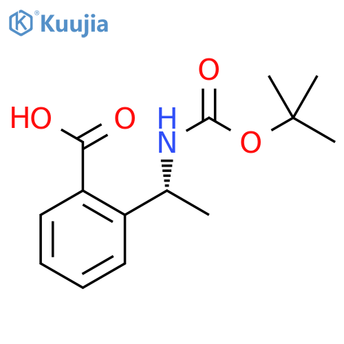 (R)-2-(1-tert-Butoxycarbonylamino-ethyl)-benzoic acid structure