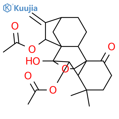 Kaur-16-en-1-one,6,15-bis(acetyloxy)-7,20-epoxy-7-hydroxy-, (6b,7a,15b)- structure