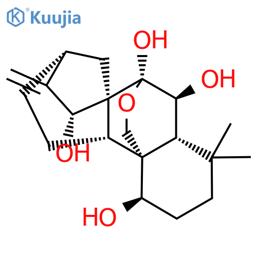 (15R)-7α,20-Epoxykaur-16-ene-1β,6β,7β,15-tetrol structure