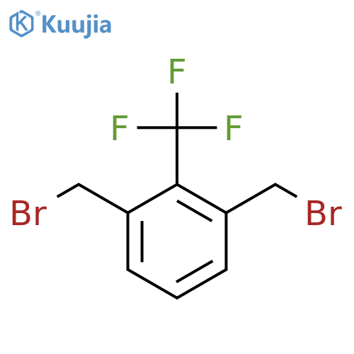 Benzene, 1,3-bis(bromomethyl)-2-(trifluoromethyl)- structure