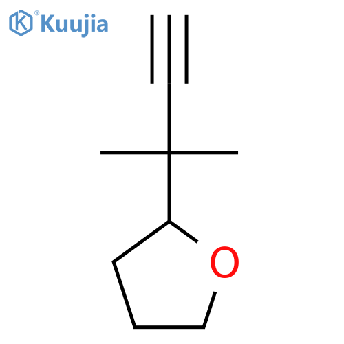2-(2-methylbut-3-yn-2-yl)oxolane structure