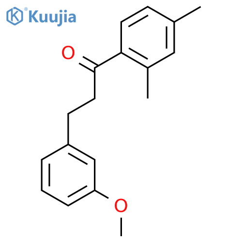 1-(2,4-dimethylphenyl)-3-(3-methoxyphenyl)propan-1-one structure