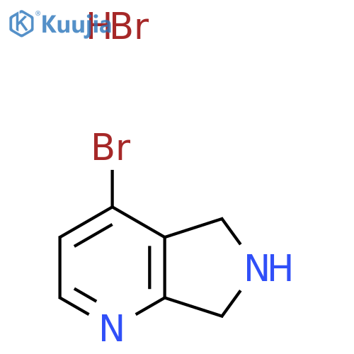 4-Bromo-6,7-dihydro-5H-pyrrolo[3,4-b]pyridine hydrobromide structure