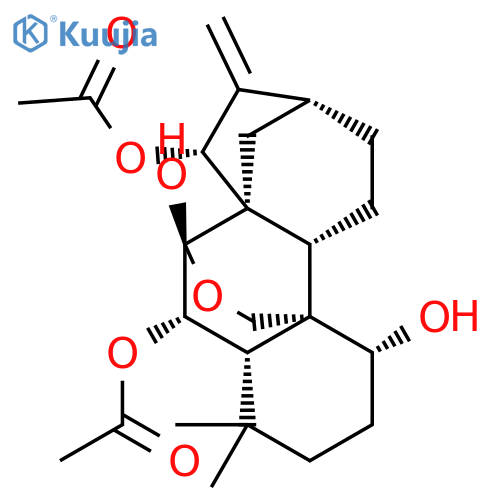Kaur-16-ene-1,6,7,15-tetrol,7,20-epoxy-, 6,15-diacetate, (1b,6b,7a,15b)- structure