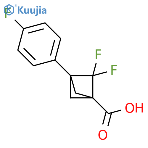 Bicyclo[1.1.1]pentane-1-carboxylic acid, 2,2-difluoro-3-(4-fluorophenyl)- structure