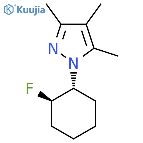 1-(1R,2R)-2-fluorocyclohexyl-3,4,5-trimethyl-1H-pyrazole structure