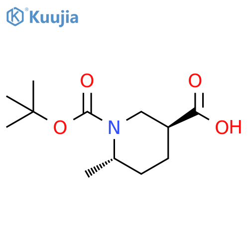 (3S,6S)-1-Boc-6-methyl-piperidine-3-carboxylic acid structure