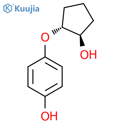 4-{(1R,2R)-2-hydroxycyclopentyloxy}phenol structure