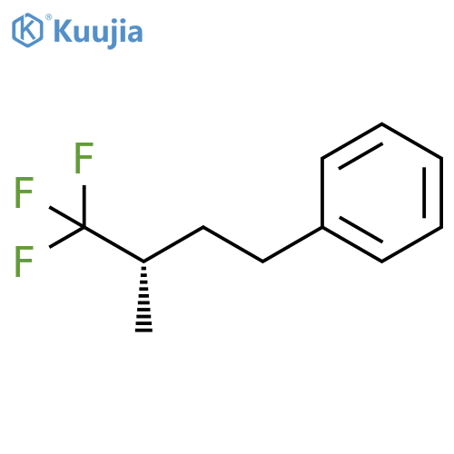(3S)-4,4,4-trifluoro-3-methylbutylbenzene structure