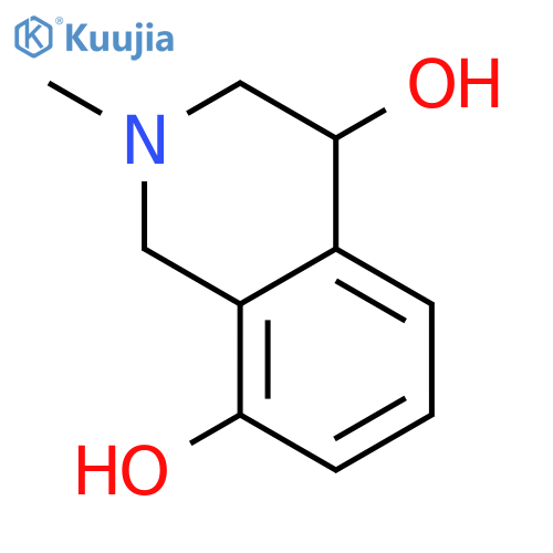 1,2,3,4-Tetrahydro-4,8-dihydroxy-2-methyl-isoquinoline structure