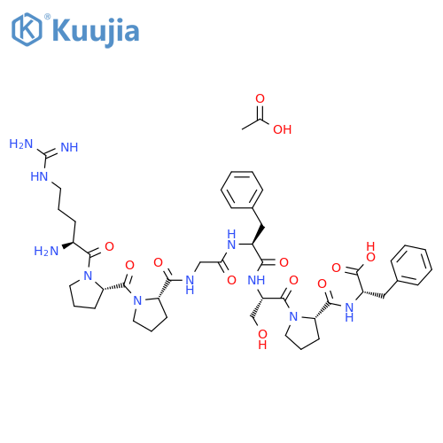[Des-Arg9]-Bradykinin acetate structure