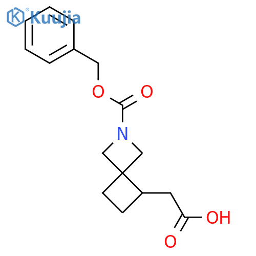 2-{2-[(Benzyloxy)carbonyl]-2-azaspiro[3.3]heptan-5-yl}acetic acid structure