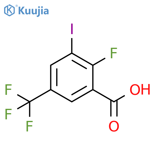 2-Fluoro-3-iodo-5-(trifluoromethyl)benzoic acid structure