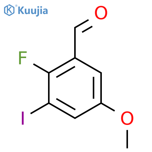 2-Fluoro-3-iodo-5-methoxybenZaldehyde structure