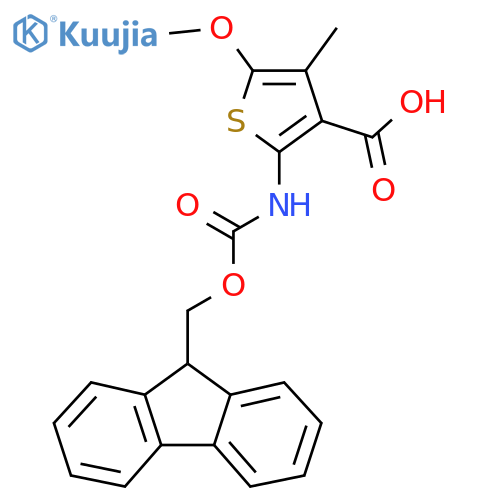 2-({[(9H-fluoren-9-yl)methoxy]carbonyl}amino)-5-methoxy-4-methylthiophene-3-carboxylic acid structure