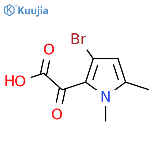 2-(3-bromo-1,5-dimethyl-1H-pyrrol-2-yl)-2-oxoacetic acid structure