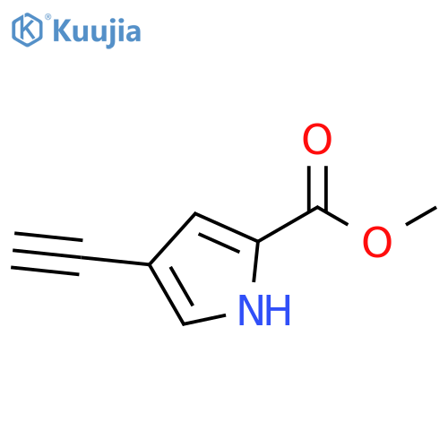 1H-Pyrrole-2-carboxylic acid, 4-ethynyl-, methyl ester structure
