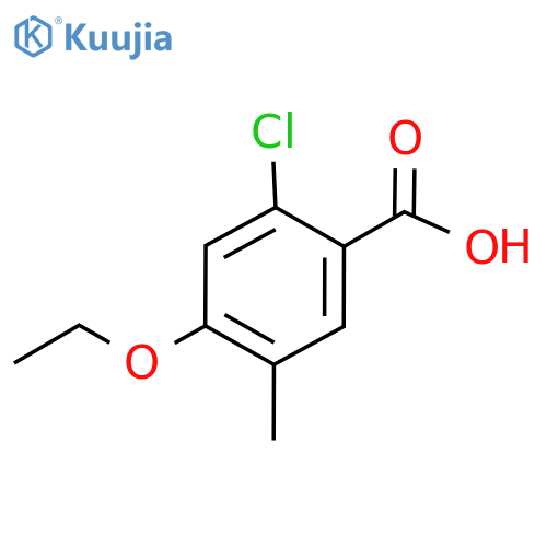 2-Chloro-4-ethoxy-5-methylbenzoic acid structure