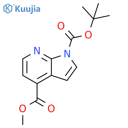 1-(tert-butyl) 4-methyl 1H-pyrrolo2,3-bpyridine-1,4-dicarboxylate structure