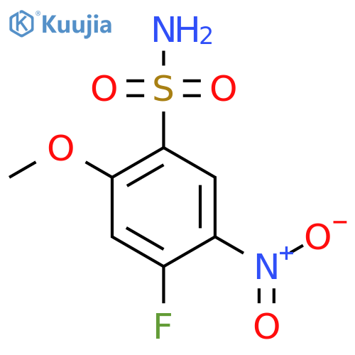 4-Fluoro-2-methoxy-5-nitrobenzene-1-sulfonamide structure