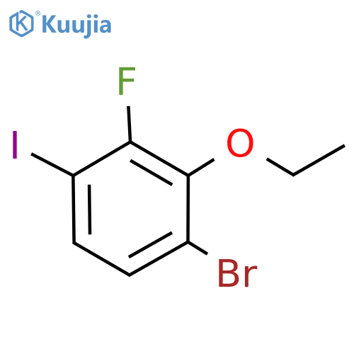 1-Bromo-2-ethoxy-3-fluoro-4-iodobenzene structure