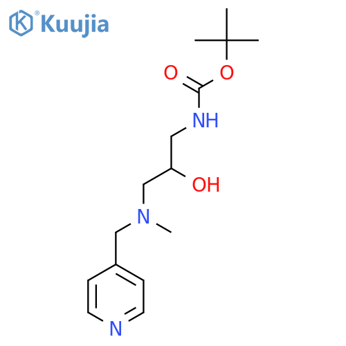 tert-butyl N-(2-hydroxy-3-{methyl(pyridin-4-yl)methylamino}propyl)carbamate structure