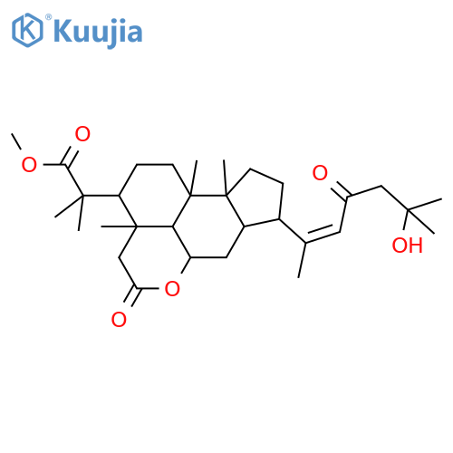 25-Hydroxy-23-oxo-2,3-secodammar-20(22)-en-2,11-olid-3-oic acid; (11α,20(22)Z)-form, Me ester structure