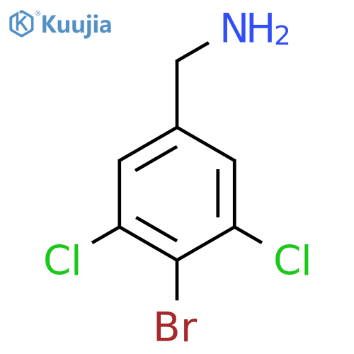 (4-Bromo-3,5-dichlorophenyl)methanamine structure