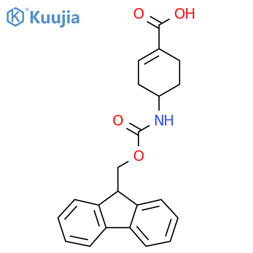 4-(9H-Fluoren-9-ylmethoxycarbonylamino)cyclohexene-1-carboxylic acid structure