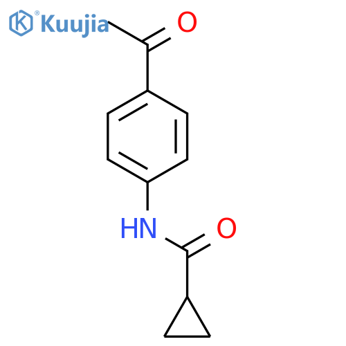 N-(4-Acetylphenyl)cyclopropanecarboxamide structure