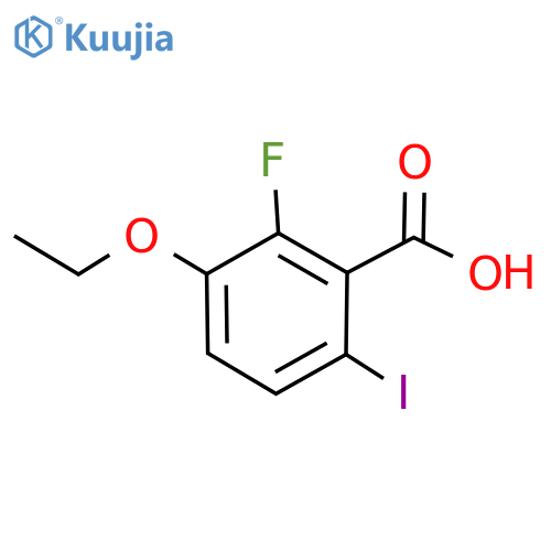 3-Ethoxy-2-fluoro-6-iodobenzoic acid structure