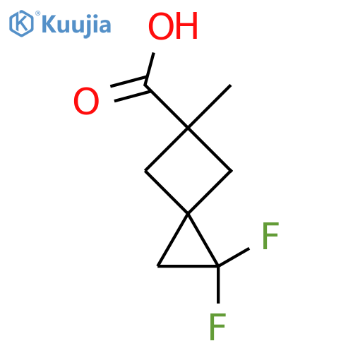 1,1-Difluoro-5-methylspiro[2.3]hexane-5-carboxylic acid structure
