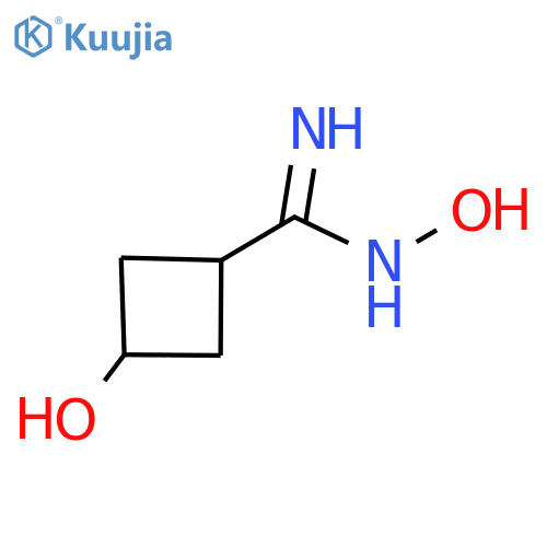 N',3-dihydroxycyclobutanecarboximidamide structure